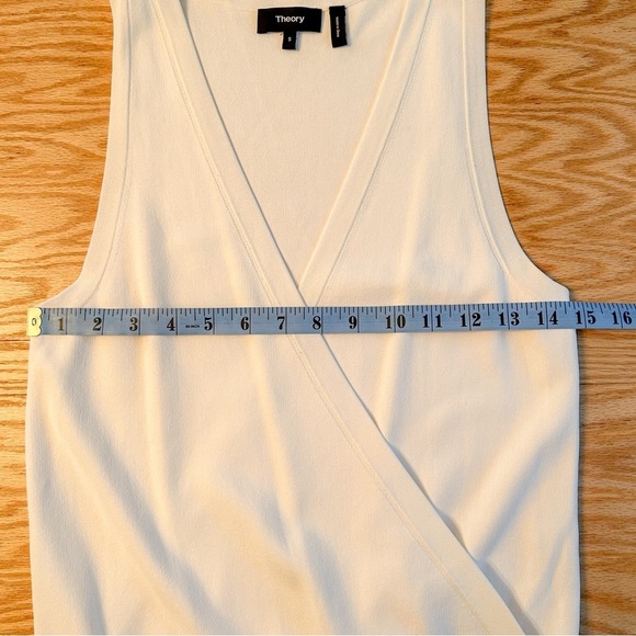 Theory Wrap Bodysuit Lustrate Jumpsuit White Small - Picture 13 of 16